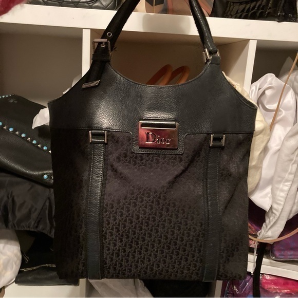 Dior Authentic Trotter Street Black Tote Bag